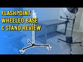 Flashpoint Folding Wheeled Base C Stand Review: Great Rolling Heavy Duty Light Stand