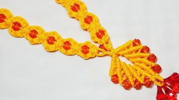 Macrame Garland for Ganpati | Macrame Kanthi