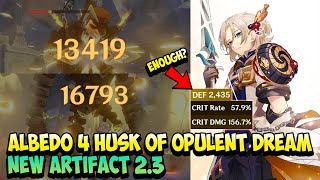 Albedo 4 Set Husk Of Opulent Dreams Test - Genshin Impact 2.3