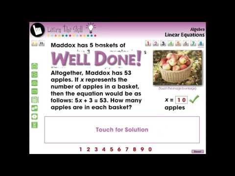 CC7311 Algebra: Linear Equations - Learn the Skill Mini