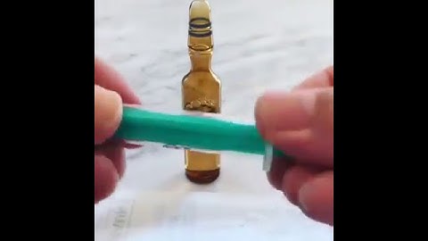 How to break the Ampoule in a smooth way...