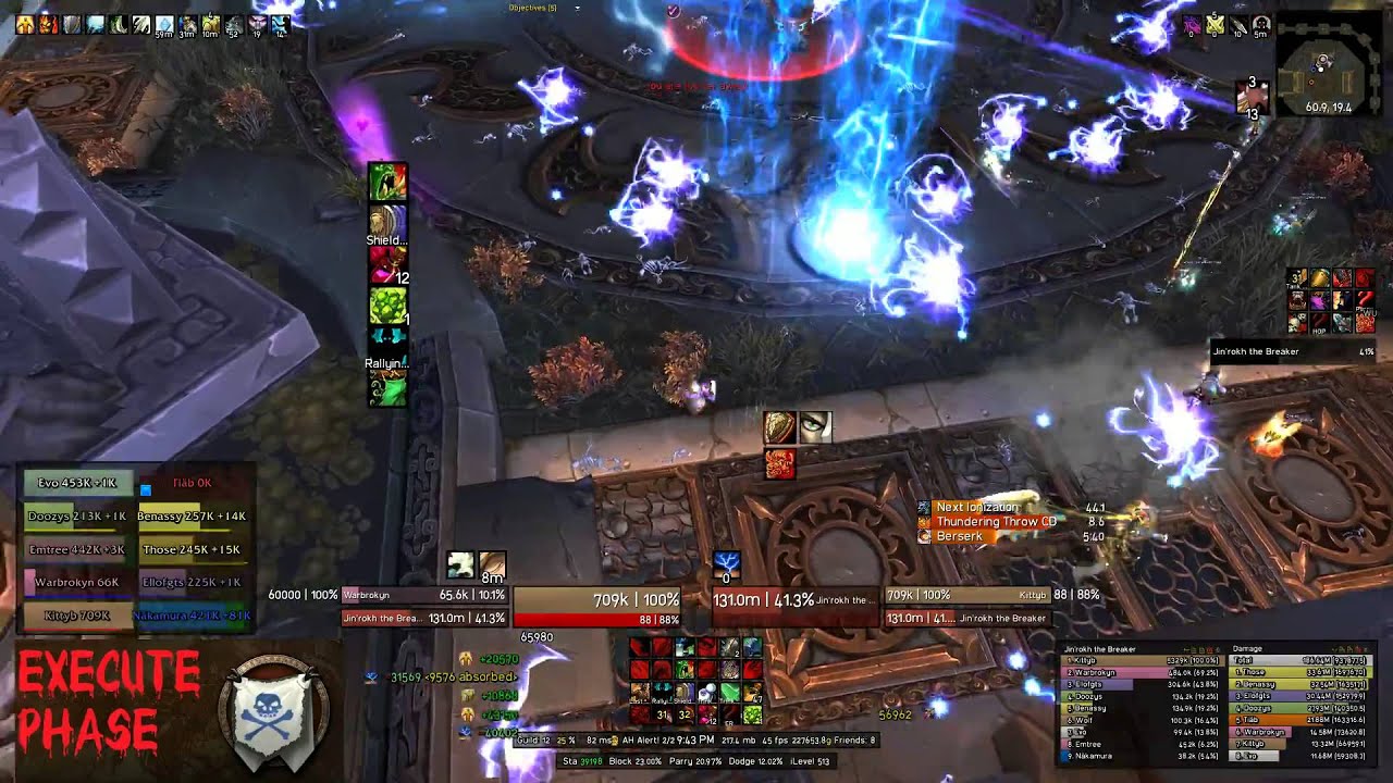 Execute Phase - Heroic Jin'rokh 10 Man Protection Warrior Tank POV - kittyb