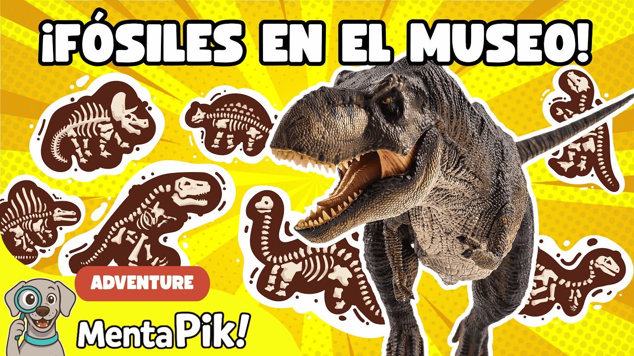 ¡Huesos en la excavación! Visita al museo. Fósiles y dinosaurios para niños | Tyrannosaurus Rex