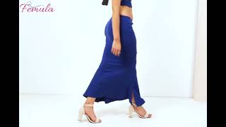 Femula Mermaid, Fishcut, Flared Strechcotton Saree Shapewear Petticoat, Skirts Dress For Saree