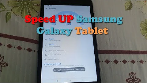 How to Speedup Samsung Galaxy Tablet