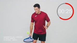 CURS 7 LOVITURA COMPLETA DE FOREHAND + EXERCITII FIZICE COMBINATE (cu mingea si racheta de tenis)