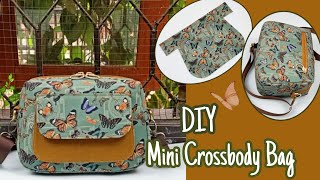DIY Cara Membuat Tas/Mini Crossbody Bag Tutorial & Pattern