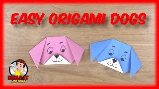 Easy origami dog face | a simple step by step tutorial