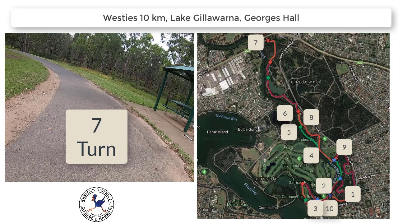 Westies 10km Handicap GorPor and map of course
