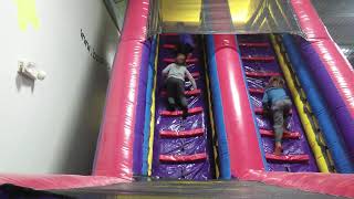 Charlotte Is At St Louis Bounce U Inflatable Playing With The Kids Jaydens Birthday Party 1080P 9Fp