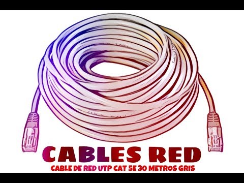 Video de Cable de red UTP CAT5E 30 M Gris