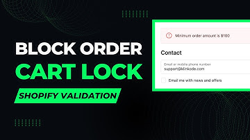 Block Shopify Orders with Cart Lock | KlinKode App Tutorial