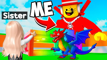 Trolling LITTLE SISTER As FAKE OWNER in Steal A Brainrot!