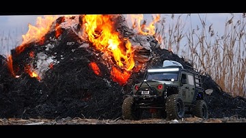 Xtra speed Jeep JK Hard Body V2, Axial SCX10 II Rubicon A lonely winter ride_#