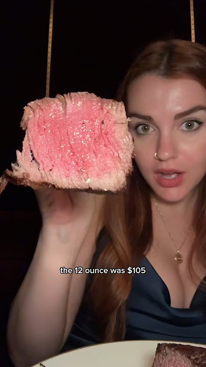Everything I ate for $450 at a fancy steakhouse in #lasvegas #foodie #shorts #steak #luxury