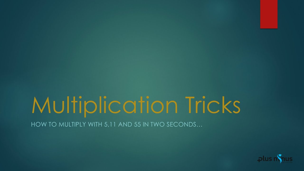 Any Number Multiplied By 5 11 And 55 YouTube