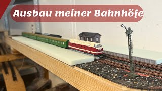 Individuelle Bahnsteige - einfach & flexibel - Baustand TT MoBa Kelleranlage