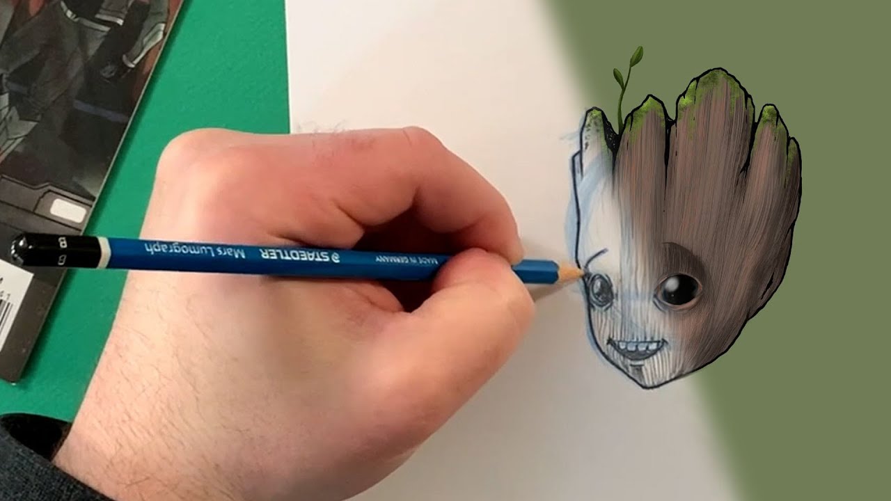 Apprenez A Dessiner Bebe Groot Disneyphile