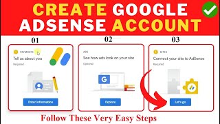 How to Create Google AdSense Account Tutorial For Beginner | Make Google Adsense Account In 1 Minute