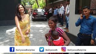 Malavika Mohanan Arrived For The Puja Of The New Excel Office