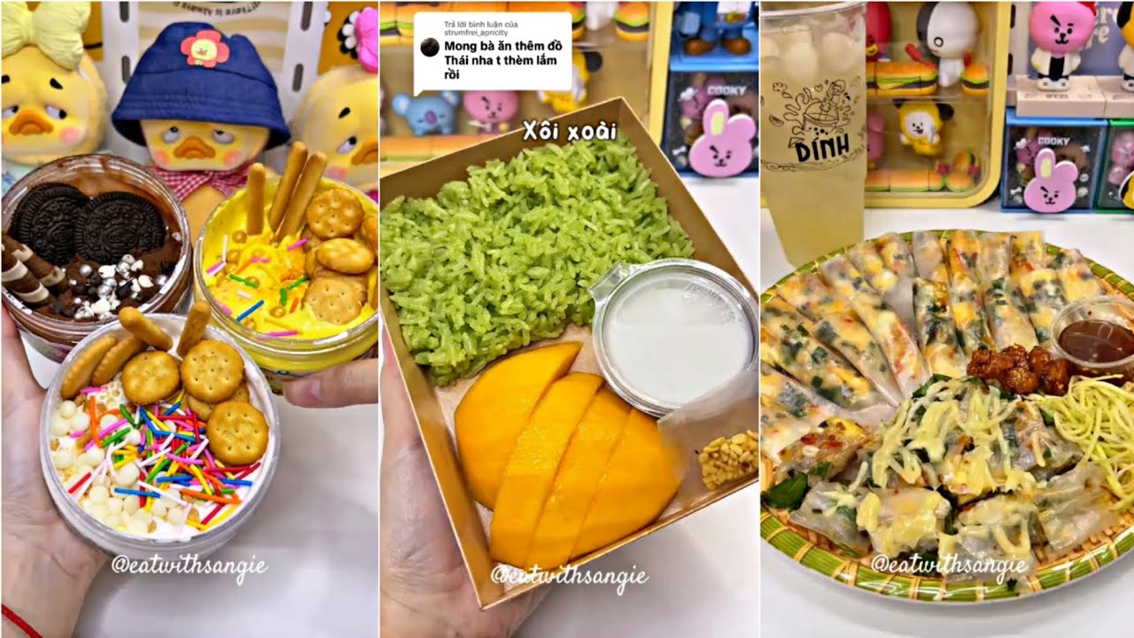 Tik Tok || Tổng Hợp Những Video Mukbang Cùng Sangie ✨