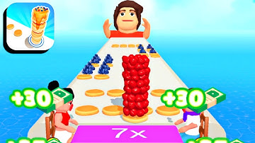 Pancake Run 🍌🍓🥞 All Levels Gameplay (iOS,Android) v.7