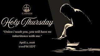 Holy Week Mass | Holy Thursday  (April 2, 2026)