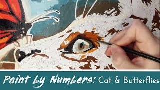 Paint by Numbers: Cat & butterflies