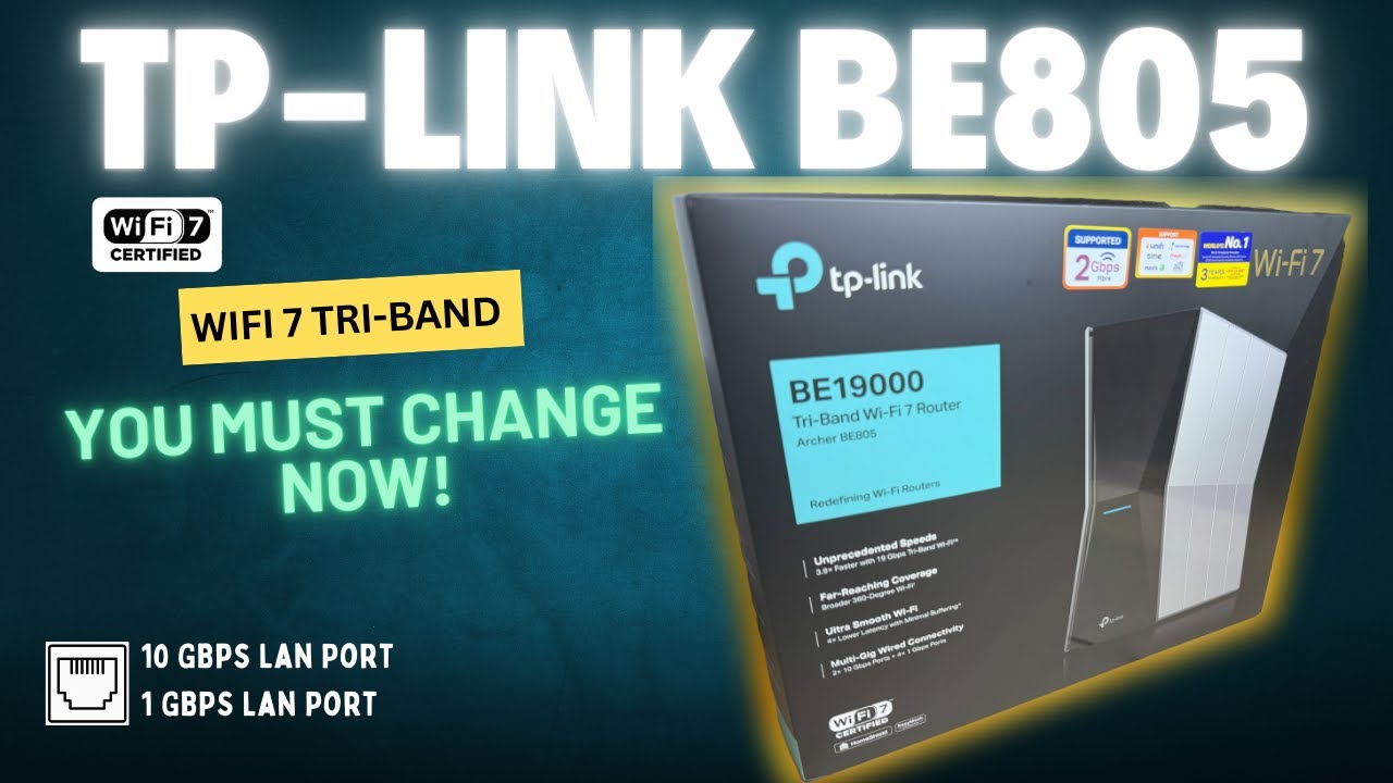 Unboxing & Startup BE805 TP Link Router Wifi 7 - YouTube