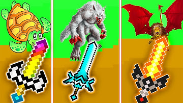 ONE VÀ NOOB YETI THỬ THÁCH CHƠI MINI GAME PET VÀ VŨ KHÍ MẠNH NHẤT MINECRAFT