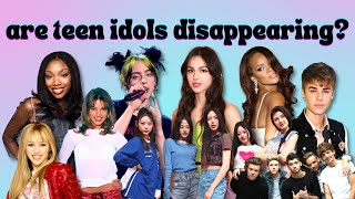the disappearance(?) of teen pop idols