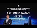 Playstation 5 Technical Presentation 2024 Livestream