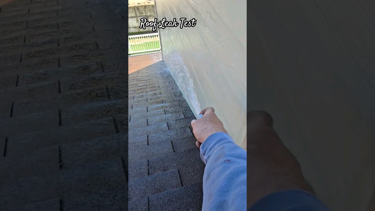 ROOF LEAK TEST superlativecontracting.com #preciseprofessionals #roofing