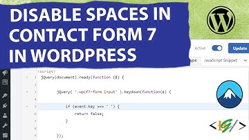 How to Disable Spaces in Contact Form 7 in WordPress | Input & Textarea Space