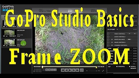 Go Pro Studio Time Lapse - Zooming and Frame Adjustments