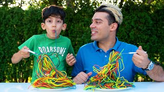 Jason and Alex play with noodle toys and more fun stories
