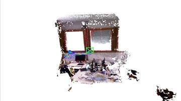 PLVS: RGB-D volumetric reconstruction - Lines and mesh - TUM dataset