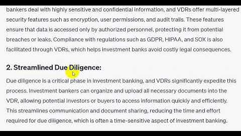 Virtual Data Rooms VDRs, Empowering Investment Banking Operations