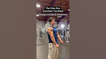 The only arm exercises you need #armworkout #biceps #triceps #armday