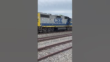 CSX 3272 ET44AH Leads CSX M422 With Rare YN2 GP38-2 Trailing At CP Draw Buffalo NY 7/4/24