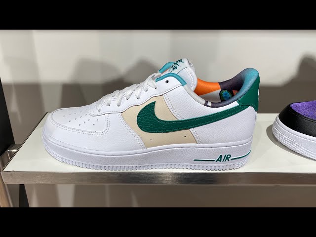 Nike Air Force 1 07 LV8 EMB White and Malachite [US 6-12] DM0109-100 New