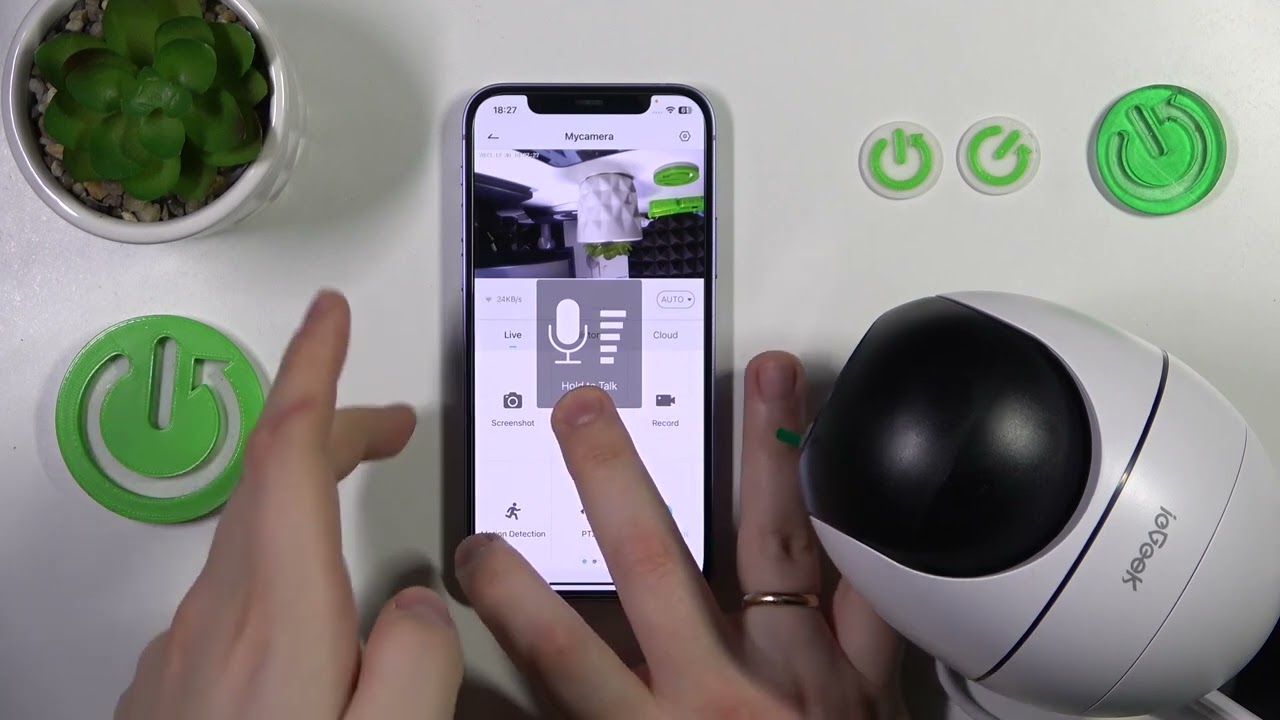 How to Talk into ieGeek ZS-GQ2 Security Camera - Intercom - Using the Camera Speakers