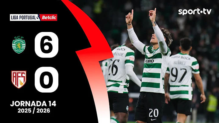 Resumo: Sporting 6-0 AFS - Liga Portugal Betclic | sport tv