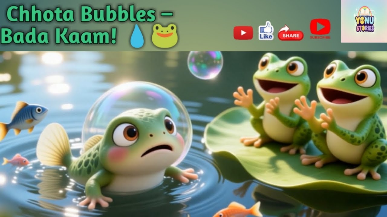 Chhota Bubbles, Bada Kaam | Jungle Story for Kids 🐸