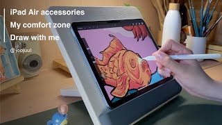 [iPad Air accessories 📦 + Draw with me 🎨 ✍️] Going in and out of your comfort zone is okay! screenshot 2