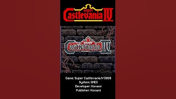 Super Castlevania IV (SNES, 1991) Game Intro