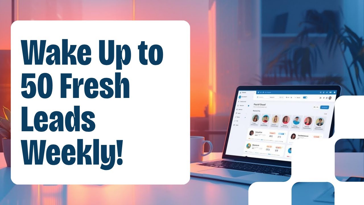 50 new leads weekly, delivered to your portal.