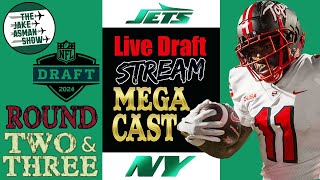 New York Jets - 2024 NFL Draft Megacast | 2nd &amp; 3rd Round LIVE Reaction &amp; Analysis