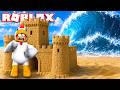 ONDA ANOMALA VS CASTELLO DI SABBIA SU ROBLOX!!