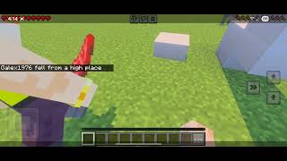 Me Slapping My Dad Off The Ladder In Minecraft